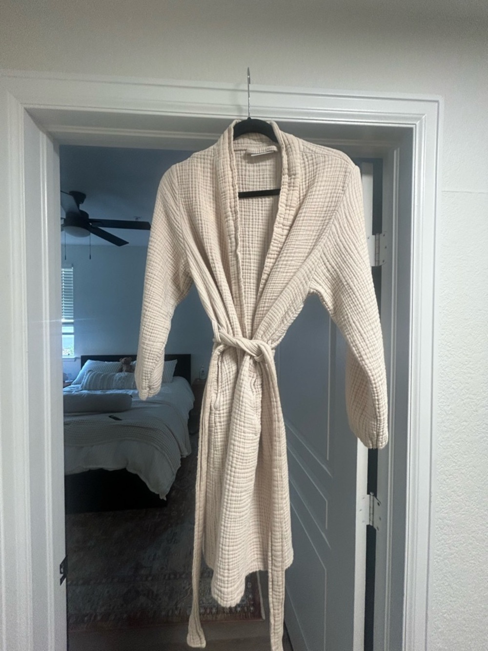 Parachute Cloud Cotton Robe - Bone, Large